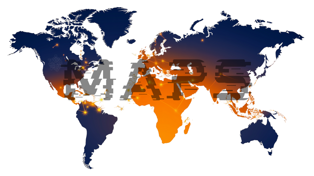 Abstract world map illustration used as a backdrop for global education
